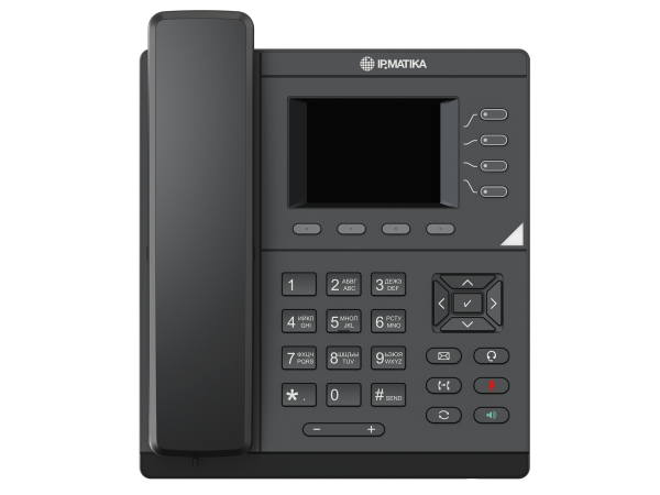 IPmatika TR21, ip-телефон (6 аккаунтов, цветной дисплей 2.8", 1000Мбит/с, USB, PoE)