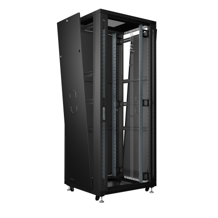 Cabeus, SH-05C-47U80/100-BK, шкаф монтажный телекоммуникационный 19" 47U 800x1000x2277mm (ШхГхВ), цвет черный (RAL 9004)  Cabeus, SH-05C-47U80/100-BK, шкаф монтажный телекоммуникационный 19" 47U 800x1000x2277mm (ШхГхВ), цвет черный (RAL 9004)