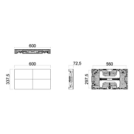Prestel LED-F1263, кабинет светодиодного экрана