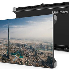 Светодиодный экран, внутреннее применение, малый шаг пикселя 1,8 мм, фронтальный доступ, размер панели 600х337,5х76 мм