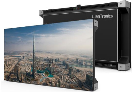 Светодиодный экран, внутреннее применение, малый шаг пикселя 1,8 мм, фронтальный доступ, размер панели 600х337,5х76 мм