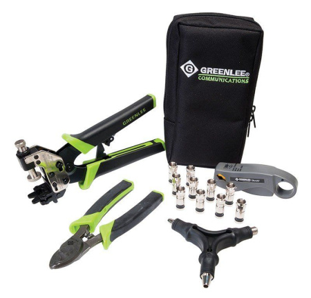 Greenlee 4910 - набор инструментов SealTite Pro CATV для монтажа коаксиального кабеля