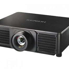 Одночиповый DLP-проектор 8500 лм (без объектива), WUXGA 1920 x 1200, 16:10, две лампы, 2500:1, без объектива. Разъемы: HDMI x 2, DVI-D x 1, HDBaseT x 1. Вес 16,6кг. Черного цвета