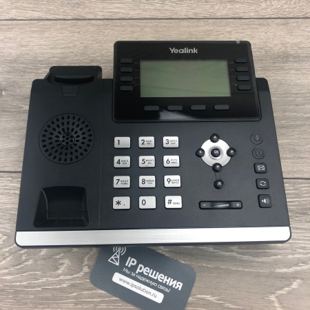 Yealink SIP-T43U, IP-телефон, 12 аккаунтов, 2 порта USB, BLF, PoE, GigE, без БП