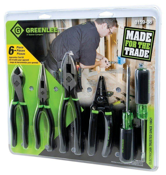 Greenlee GT-31400 — универсальный набор профессионального ручного инструмента, 6 предметов Greenlee GT-31400 — универсальный набор профессионального ручного инструмента, 6 предметов