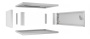 Cabeus, WSC-05D-4U55/45m, шкаф телекоммуникационный настенный 19" 4U, серия LIGHT разборный, дверь металл, цвет серый