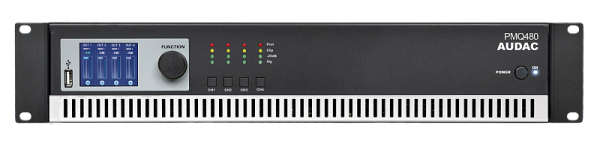 AUDAC PMQ480, четырехканальный трансляционный усилитель AUDAC PMQ480, четырехканальный трансляционный усилитель