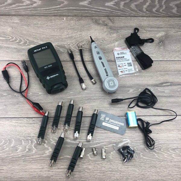 Greenlee NC500-KIT - комплект кабельного тестера NetCat Pro v2 и индуктивного щупа 500XP Greenlee NC500-KIT - комплект кабельного тестера NetCat Pro v2 и индуктивного щупа 500XP