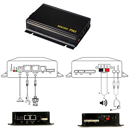 Snom PA1 , SIP-устройство и цифровой усилитель для публичных широковещательных объявлений