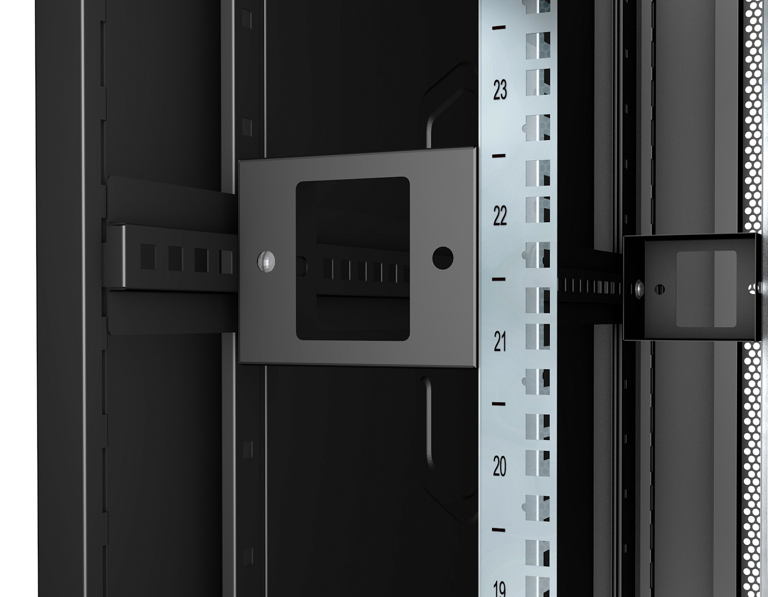 Cabeus, ND-05C-42U80/120-BK, шкаф монтажный телекоммуникационный 19" 42U 800x1200x2055mm (ШхГхВ), цвет черный (RAL 9004)  Cabeus, ND-05C-42U80/120-BK, шкаф монтажный телекоммуникационный 19" 42U 800x1200x2055mm (ШхГхВ), цвет черный (RAL 9004)