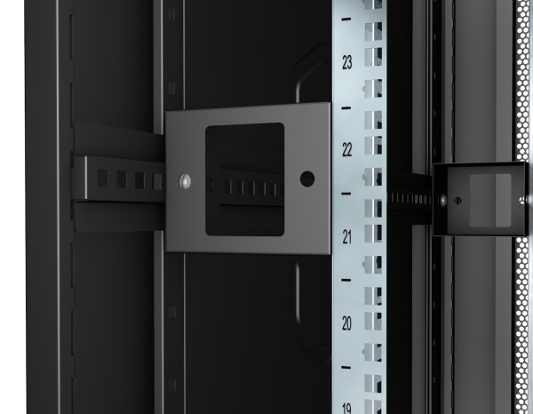 Cabeus, ND-05C-47U80/80-BK, шкаф монтажный телекоммуникационный 19" 47U 800x800x2277mm (ШхГхВ), цвет черный (RAL 9004) 