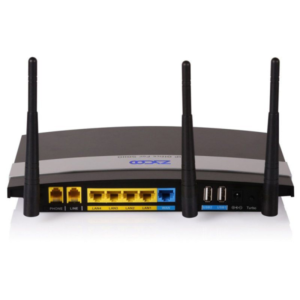 Zycoo UC520, IP АТС , 4 LAN, USB, Wi-Fi, встроенная поддержка 3G/LTE