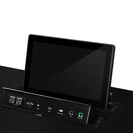 Выдвижной монитор 18,5" Full HD серии DynamicX2 с выдвижной панелью интерфейсов (изготавливается на заказ)