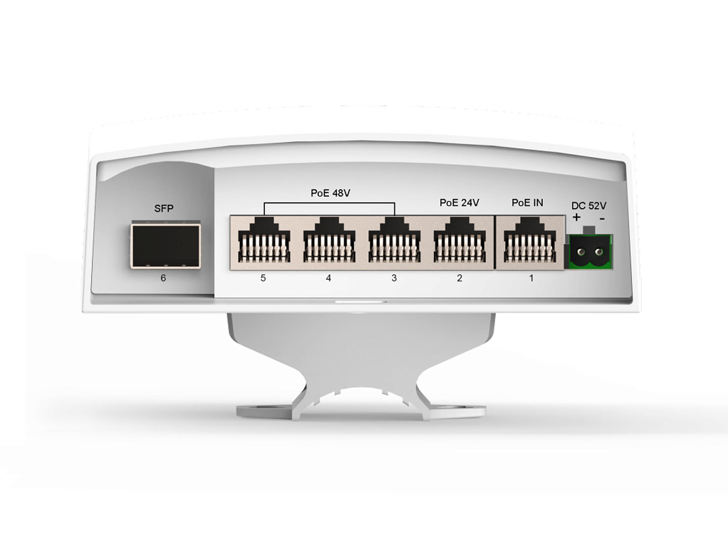 WI-TEK WI-PS306GF-O-DC, уличный poe коммутатор