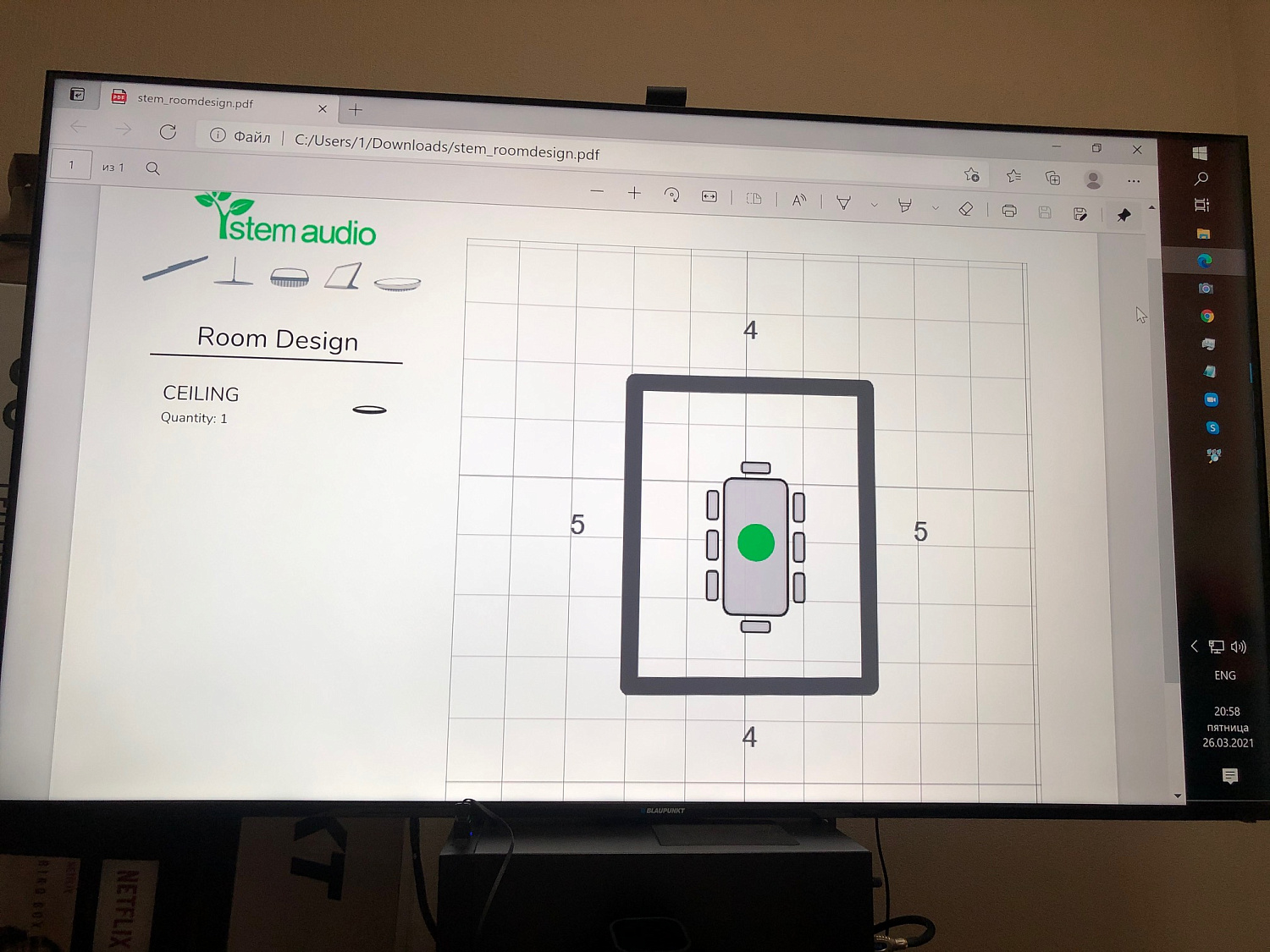 Shure Stem Ceiling, потолочный микрофонный массив