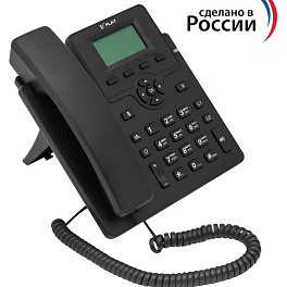 ФЛАТ-ПРО FLAT-PHONE C10P/RU, ip-телефон (2 SIP-аккаунта, 2 порта 10/100BASE-T (RJ-45), ЖК-дисплей, PoE, адаптер питания 220В, РЕЕСТР)