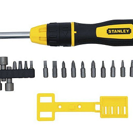 Stanley STHT0-62574 - Отвертка "MULTIBIT" с храповым механизмом с 20-тью сменными вставками