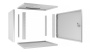 Cabeus, WSC-05D-9U55/45m, шкаф телекоммуникационный настенный 19" 9U, серия LIGHT разборный, дверь металл, цвет серый