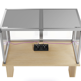 SPBAUDIO Eurocab-3, кабина переводчиков настольная двухместная