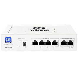 WI-TEK WK-PS206 v2, неуправляемый коммутатор PoE WI-TEK WK-PS206 v2, неуправляемый коммутатор PoE