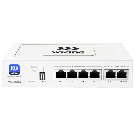 WI-TEK WK-PS206 v2, неуправляемый коммутатор PoE