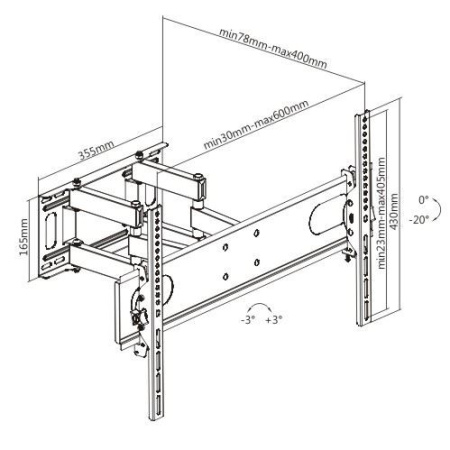 Крепление для дисплея Lumi KLA29-466 (настенное, 1 экран) Крепление для дисплея Lumi KLA29-466 (настенное, 1 экран)