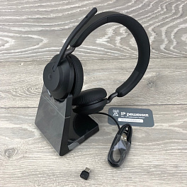 Гарнитура Jabra Evolve2 65, Link380c MS Stereo Stand Black (26599-999-889)