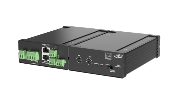 AUDAC AMP22, стереофонический микшер-усилитель AUDAC AMP22, стереофонический микшер-усилитель