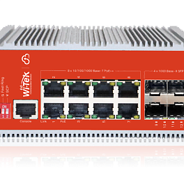 WI-TEK WI-PCMS312GF-BT-I v2, промышленный управляемый L2+ PoE-коммутатор