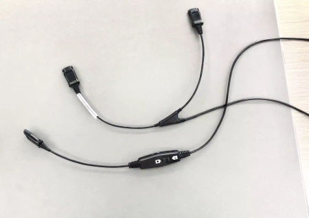 VoiceXpert VXH-CAB-Y, шнур-разветвитель (QD) для обучения с клавишей отключения микрофона - аналог Plantronics CAB-Y