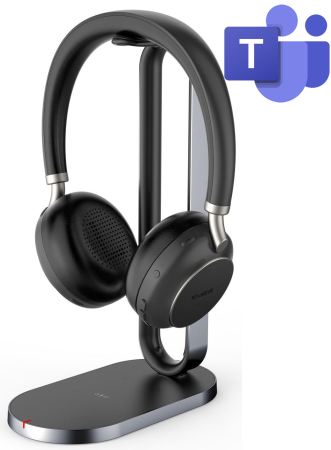 Yealink BH76 with Charging Stand Teams Black USB, bluetooth гарнитура в комплекте с зарядной станцией