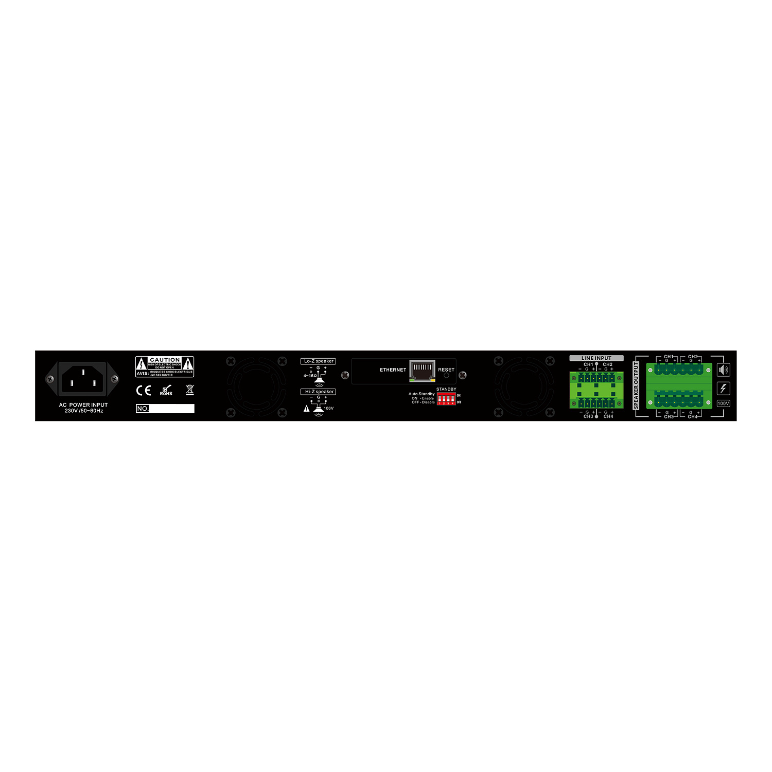Prestel CPA-4240TA, усилитель мощности 4x240 Вт