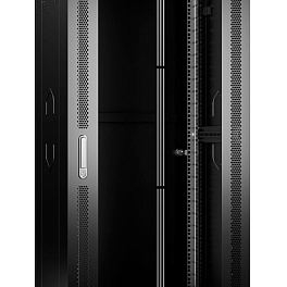 Cabeus, SH-05C-37U60/100-BK, шкаф монтажный телекоммуникационный 19" 37U 600x1000x1833mm (ШхГхВ), цвет черный (RAL 9004)