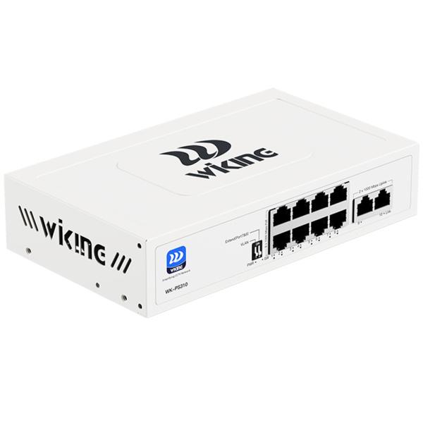 WI-TEK WK-PS310 v2, неуправляемый PoE-коммутатор 10-портовый