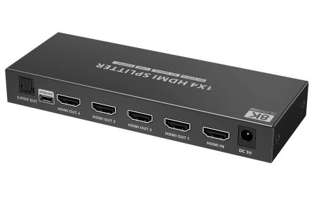 Lenkeng LKV864, разветвитель (сплиттер) 1×4 HDMI, 8K