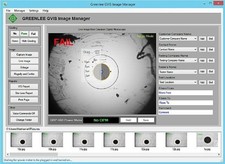Greenlee GVIS 300 MP-USB - видеомикроскоп с функцией связи с ПК