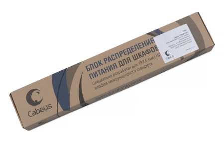 Cabeus, PDU-9P-2EU, блок евророзеток для 19" шкафов, горизонтальный, 9 розеток, 16 A, без выключателя, шнур 2м, алюминиевый корпус, немецкий стандарт Cabeus, PDU-9P-2EU, блок евророзеток для 19" шкафов, горизонтальный, 9 розеток, 16 A, без выключателя, шнур 2м, алюминиевый корпус, немецкий стандарт