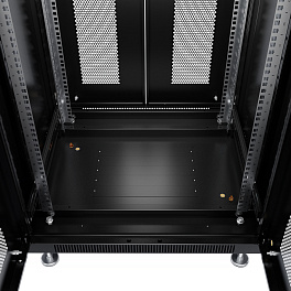 Cabeus, ND-05C-42U60/120-BK, шкаф монтажный телекоммуникационный 19" 42U 600x1200x2055mm (ШхГхВ), цвет черный (RAL 9004)