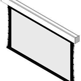 Экран настенный Cima by Stewart 123" 16:9 153x272 ed.15,2см., полотно NEVE™ (WHITE), щирина корпуса 323 см. цвет белый, STI контроллер