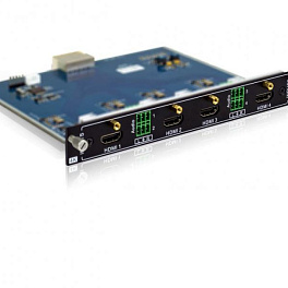 Плата входная для модульного матричного коммутатора Digis MMA-I4-UH, 4K, x4 HDMI v.1.4, HDCP 1.4, x4 аудио вход (3 pin Phoenix), EDID