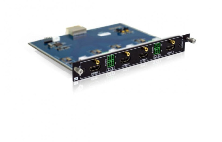 Плата входная для модульного матричного коммутатора Digis MMA-I4-UH, 4K, x4 HDMI v.1.4, HDCP 1.4, x4 аудио вход (3 pin Phoenix), EDID