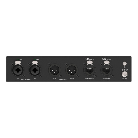 Prestel ADPX-22XLR, конвертер Dante и аналогового аудио 2x2 канала