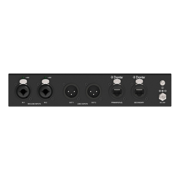 Prestel ADPX-22XLR, конвертер Dante и аналогового аудио 2x2 канала