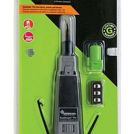 Greenlee SurePunch Pro PDT (PT-3596) - ударный инструмент для расшивки кабеля на кросс с лезвием 110 и фонариком