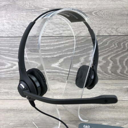 JPL-611-PB - профессиональная проводная гарнитура с шумоподавлением, разъем QD, два динамика