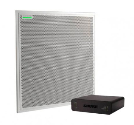 Потолочный микрофонный массив MXA910W-60CM белого цвета, Dante, INTELLIMIX, 60 см в комплекте с аудиоинтерфейсом ANIUSB-MATRIX