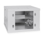Cabeus, WSC-4Um, шкаф телекоммуникационный настенный 10" 4U 326x300x225mm (ШхГхВ) дверь металл