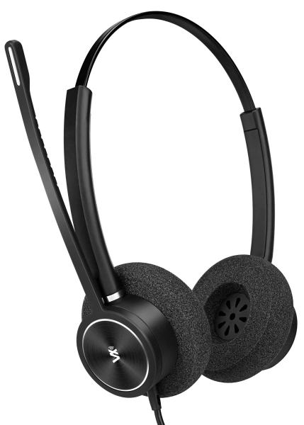 VoiceXpert VXH-300DM, проводная USB-гарнитура, cовместимость с Microsoft Teams VoiceXpert VXH-300DM, проводная USB-гарнитура, cовместимость с Microsoft Teams