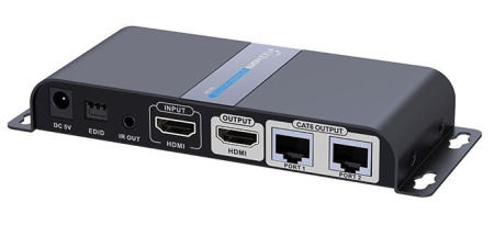 Lenkeng LKV712Pro, разветвитель-удлинитель 1*2 HDMI, ИК, CAT6, до 40 метров 