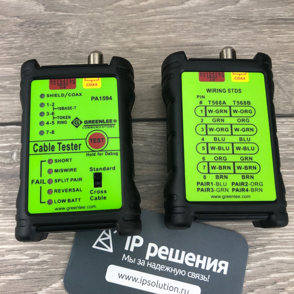 Greenlee 1594 - LAN & A/V Cable-Check - кабельный тестер Greenlee 1594 - LAN & A/V Cable-Check - кабельный тестер